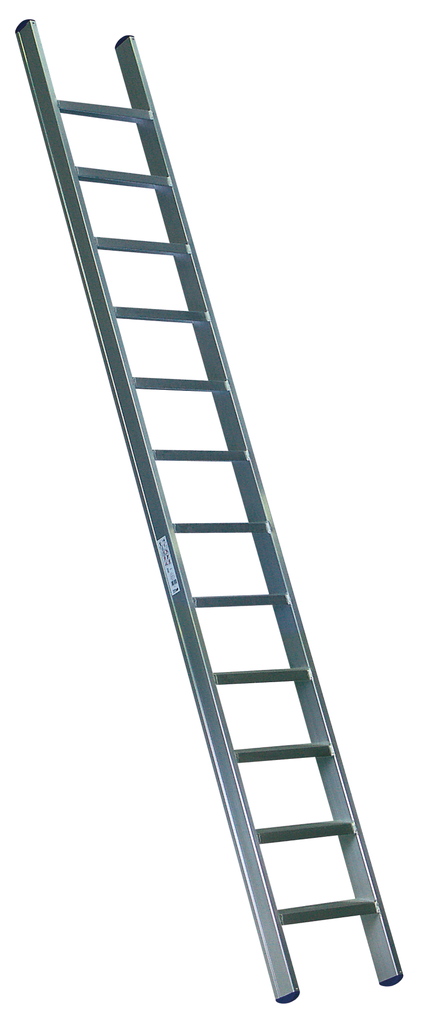 Industrial single ladder straight with wide steps