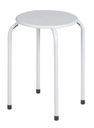 Tabouret métal blanc
