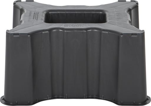 [PQ301AN] Pied tonneau de pluie rectangulaire - noir 
