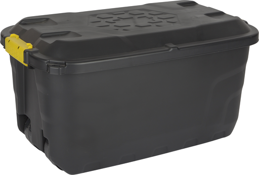 Boîte de rangement matière synthétique avec roues 