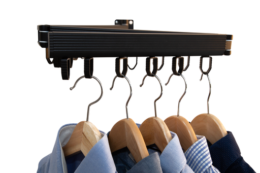 [V179] Driedelig wanddroogrek voor 18 hangers 